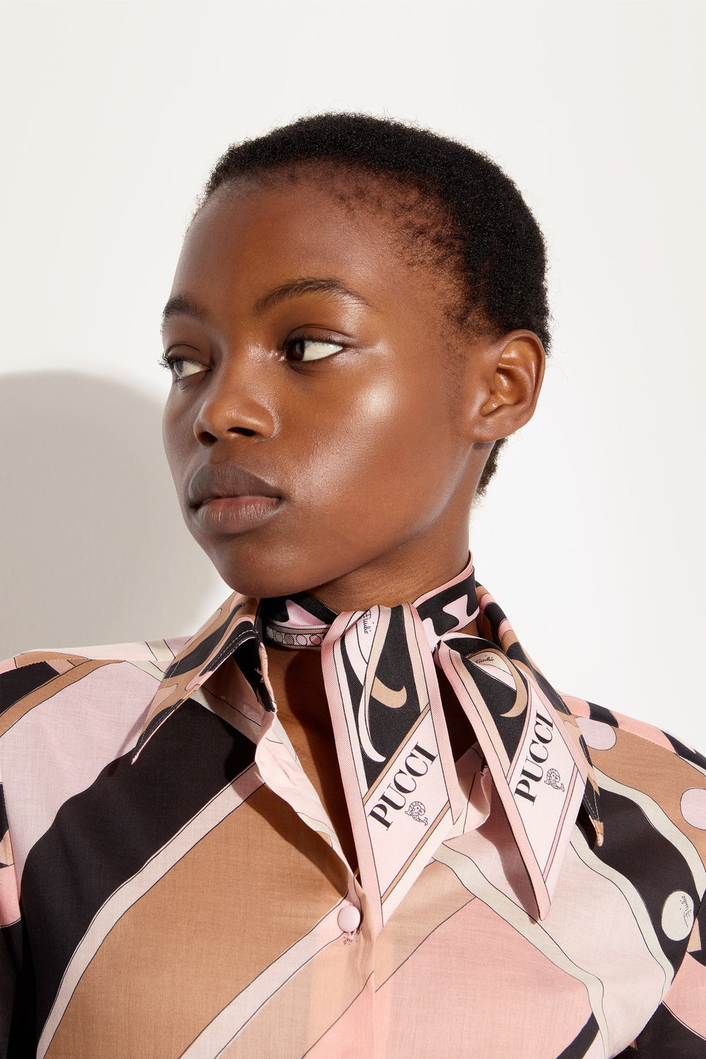 Mixed Print Silk Twill Scarf
 WOMAN Pucci