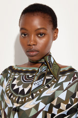 Mixed Print Silk Twill Scarf
 WOMAN Pucci