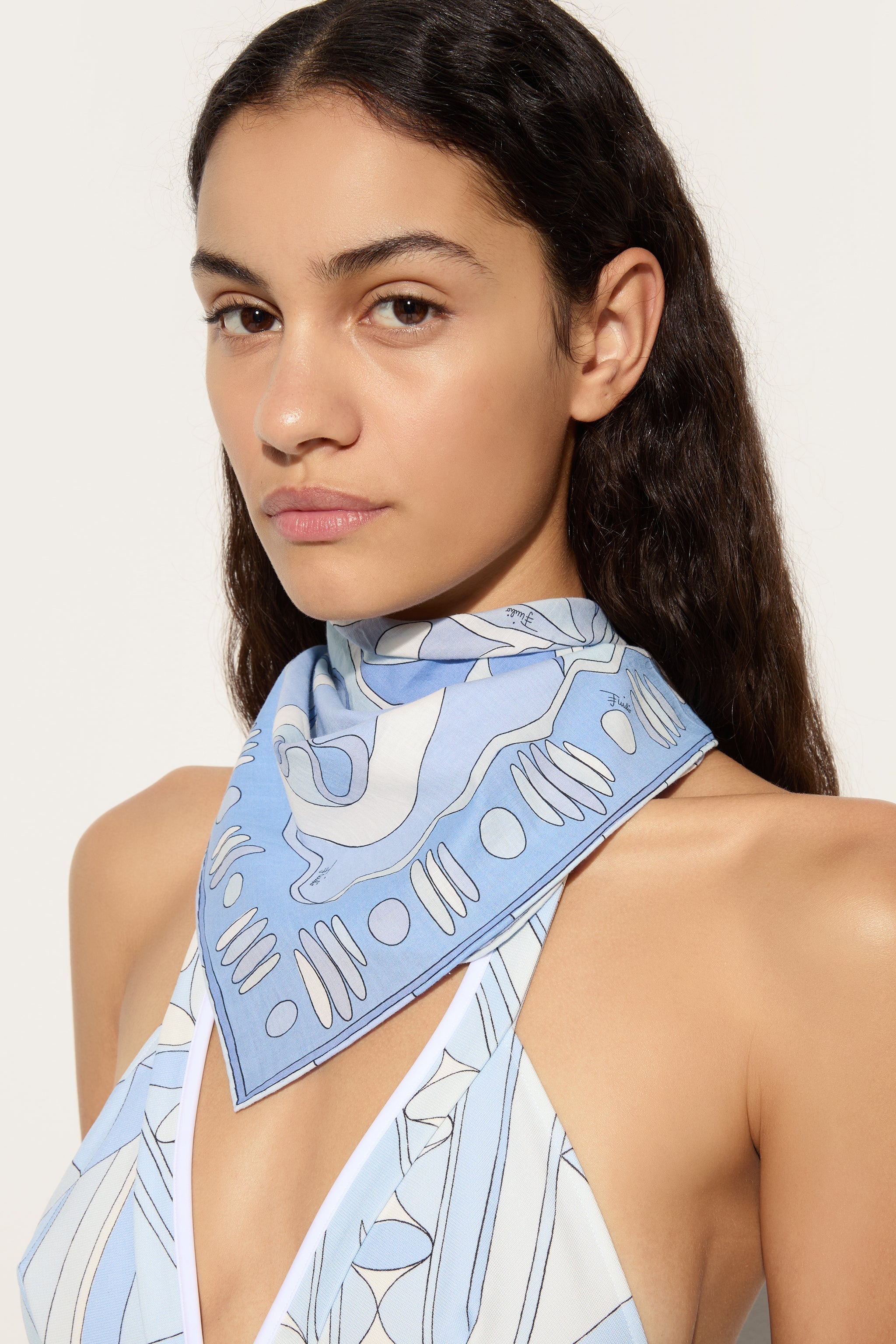 Angoli Print Cotton Carrè
 WOMAN Pucci