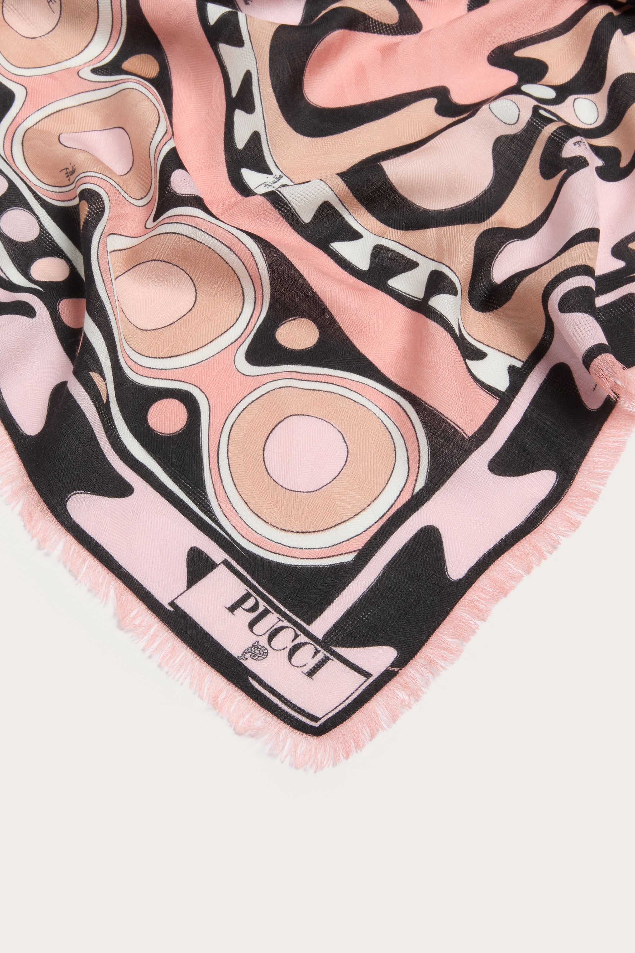 Soleil Print Wool and Silk Pashmina
 WOMAN Pucci