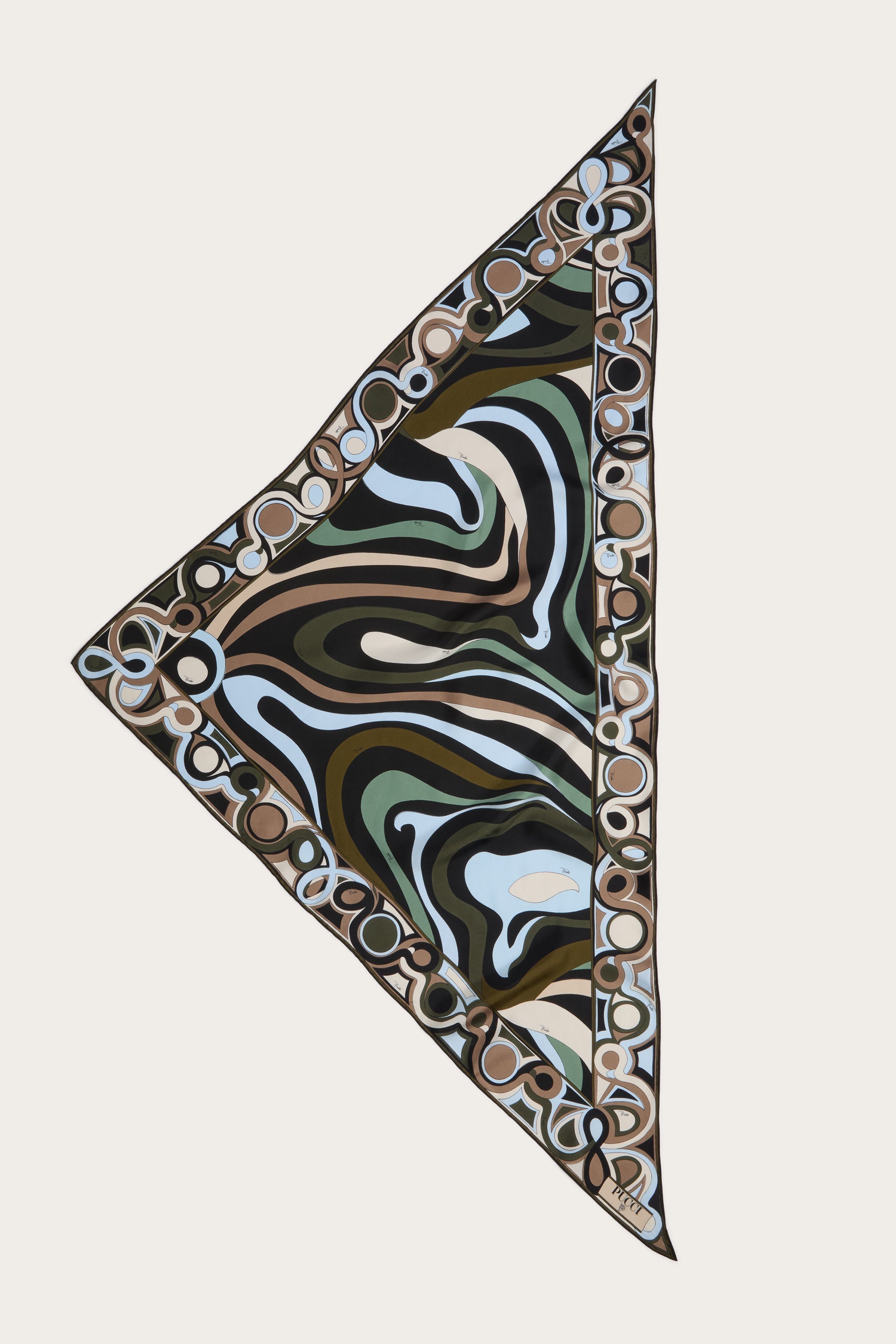 Marmo Print Silk Triangle Scarf
 WOMAN Pucci