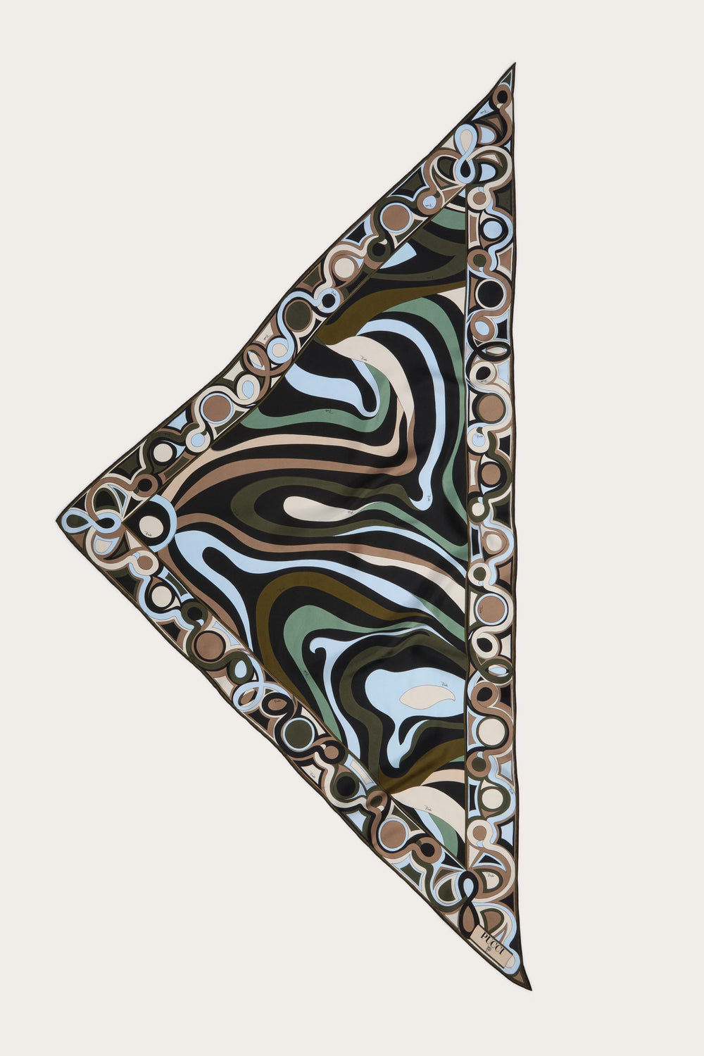 Marmo Print Silk Triangle Scarf
 WOMAN Pucci