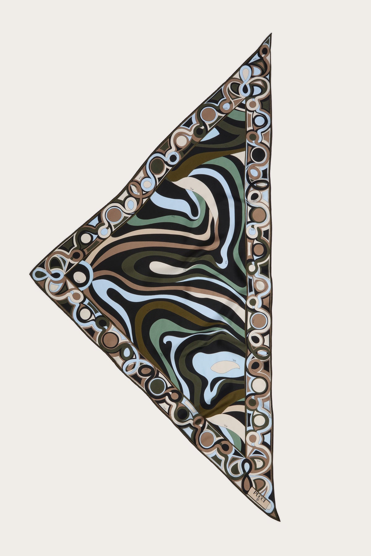 Marmo Print Silk Triangle Scarf
 WOMAN Pucci
