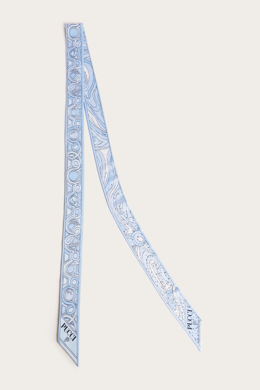 Mixed Print Silk Twill Scarf with Rhinestones
 WOMAN Pucci