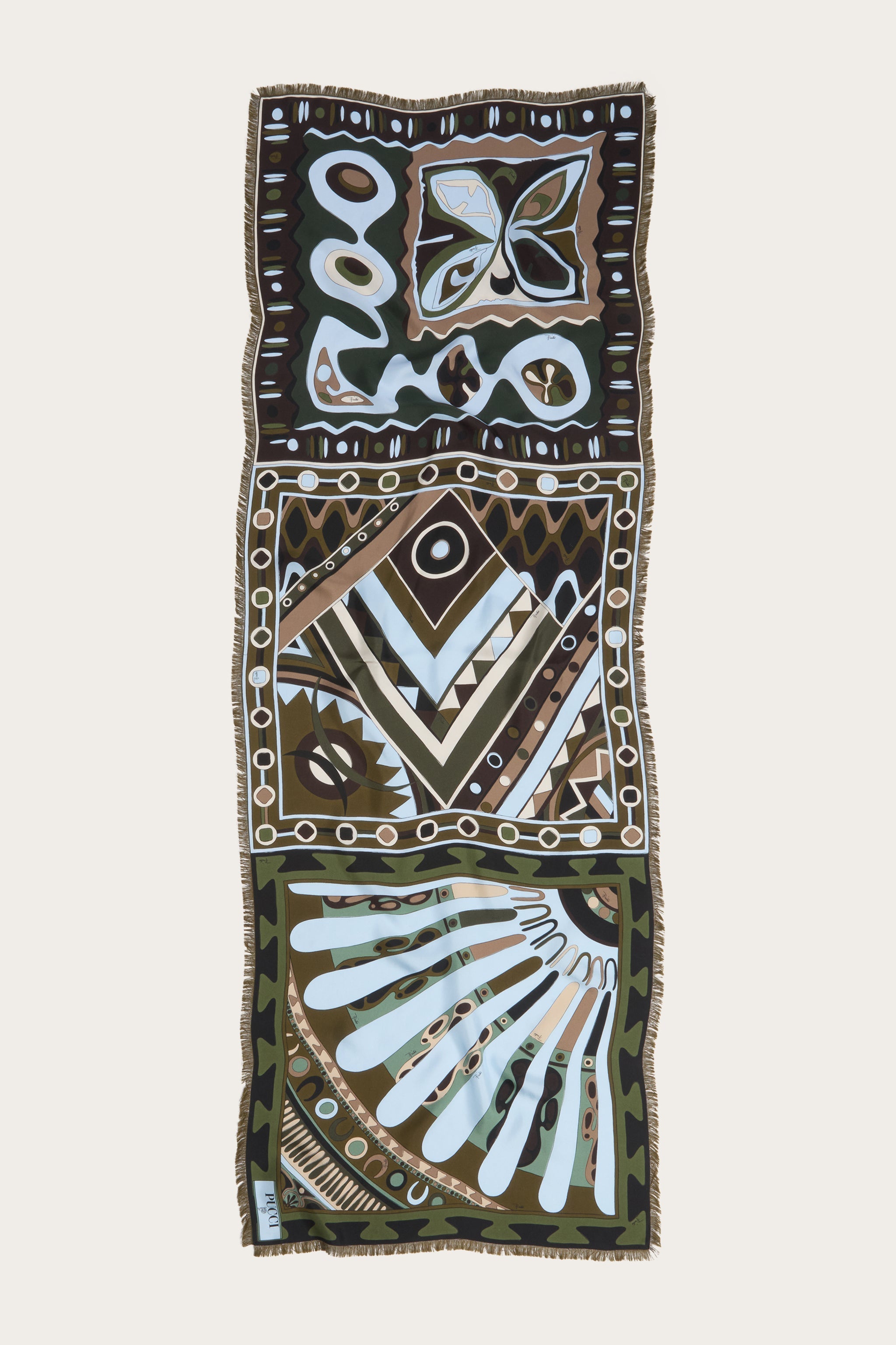 Mixed Print Silk Stole
 WOMAN Pucci