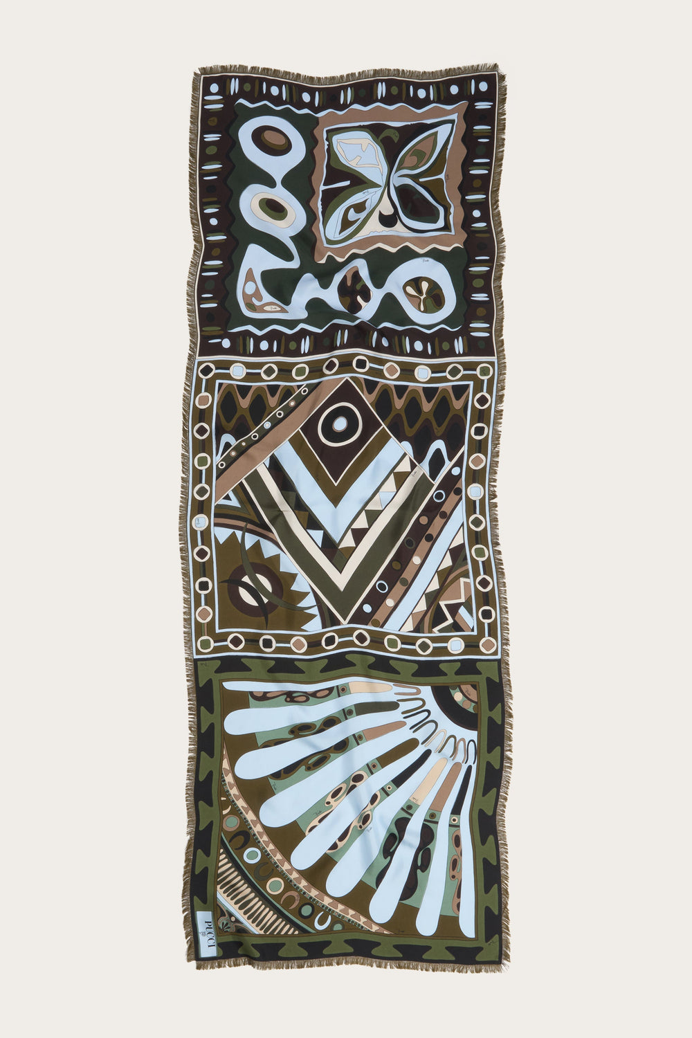 Mixed Print Silk Stole
 WOMAN Pucci
