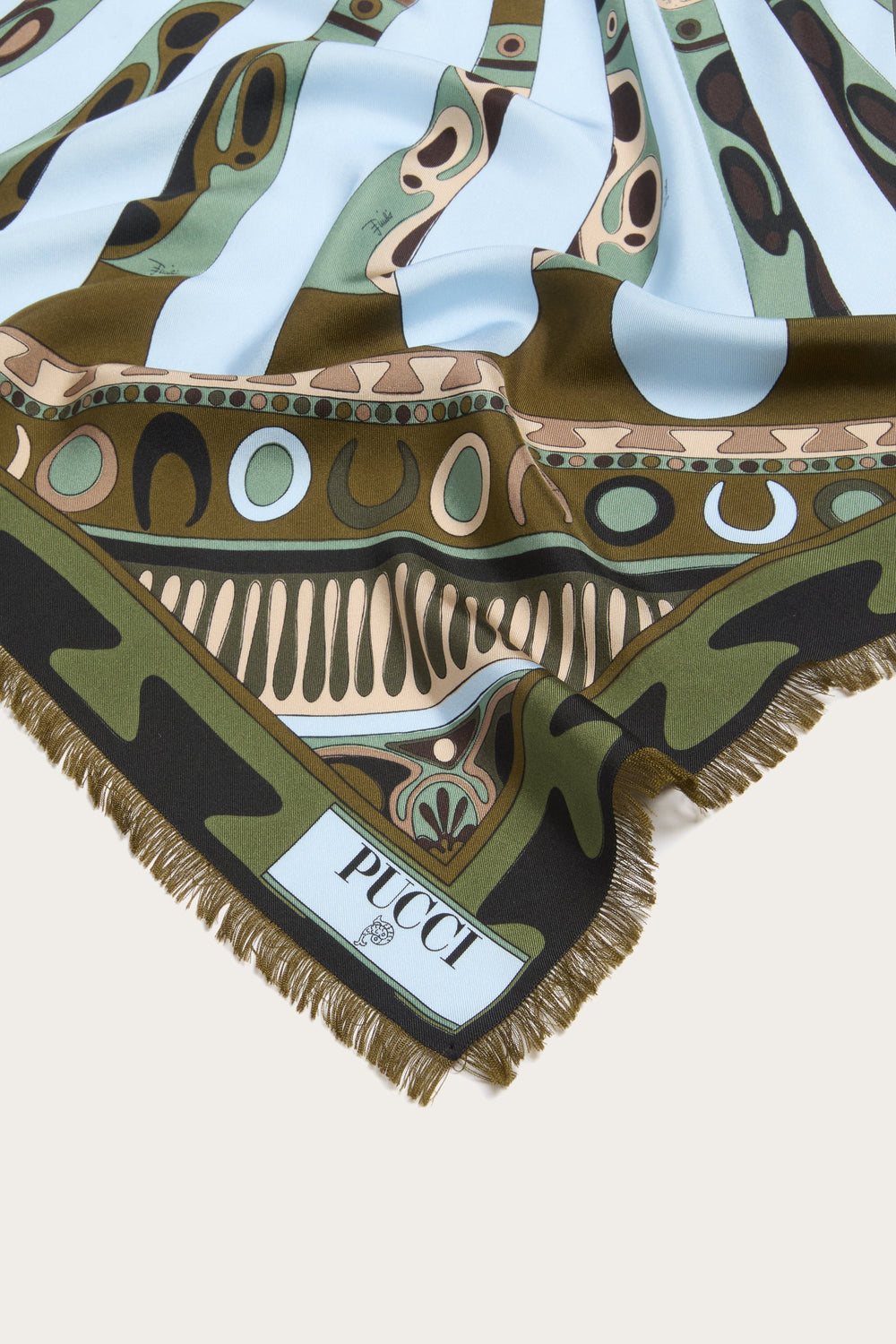 Mixed Print Silk Stole
 WOMAN Pucci