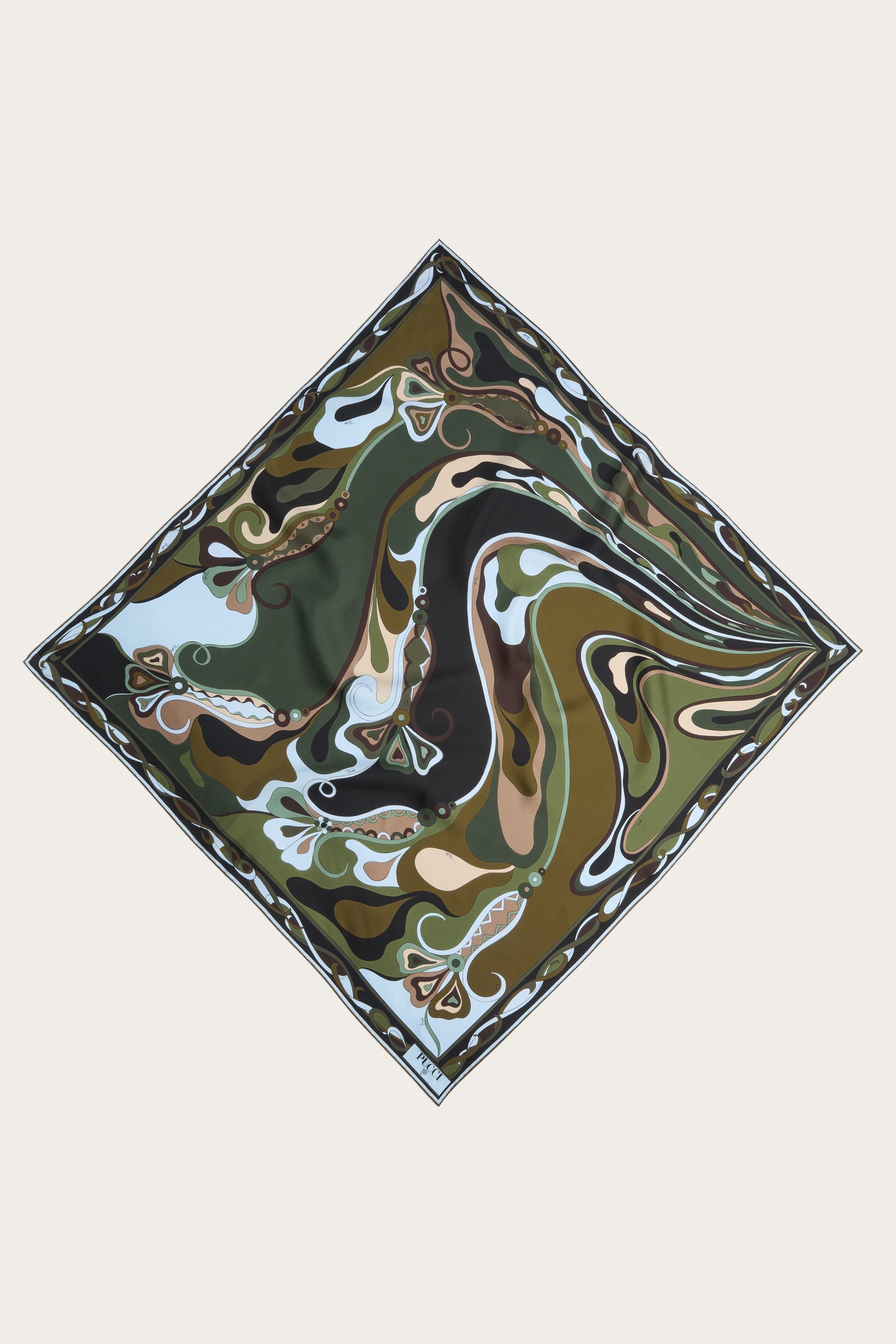 Orchidee Print Silk Carre
 WOMAN Pucci
