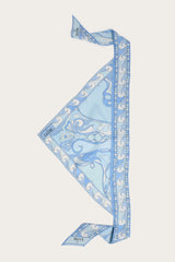 Orchidee Print Silk Triangle Scarf
 WOMAN Pucci