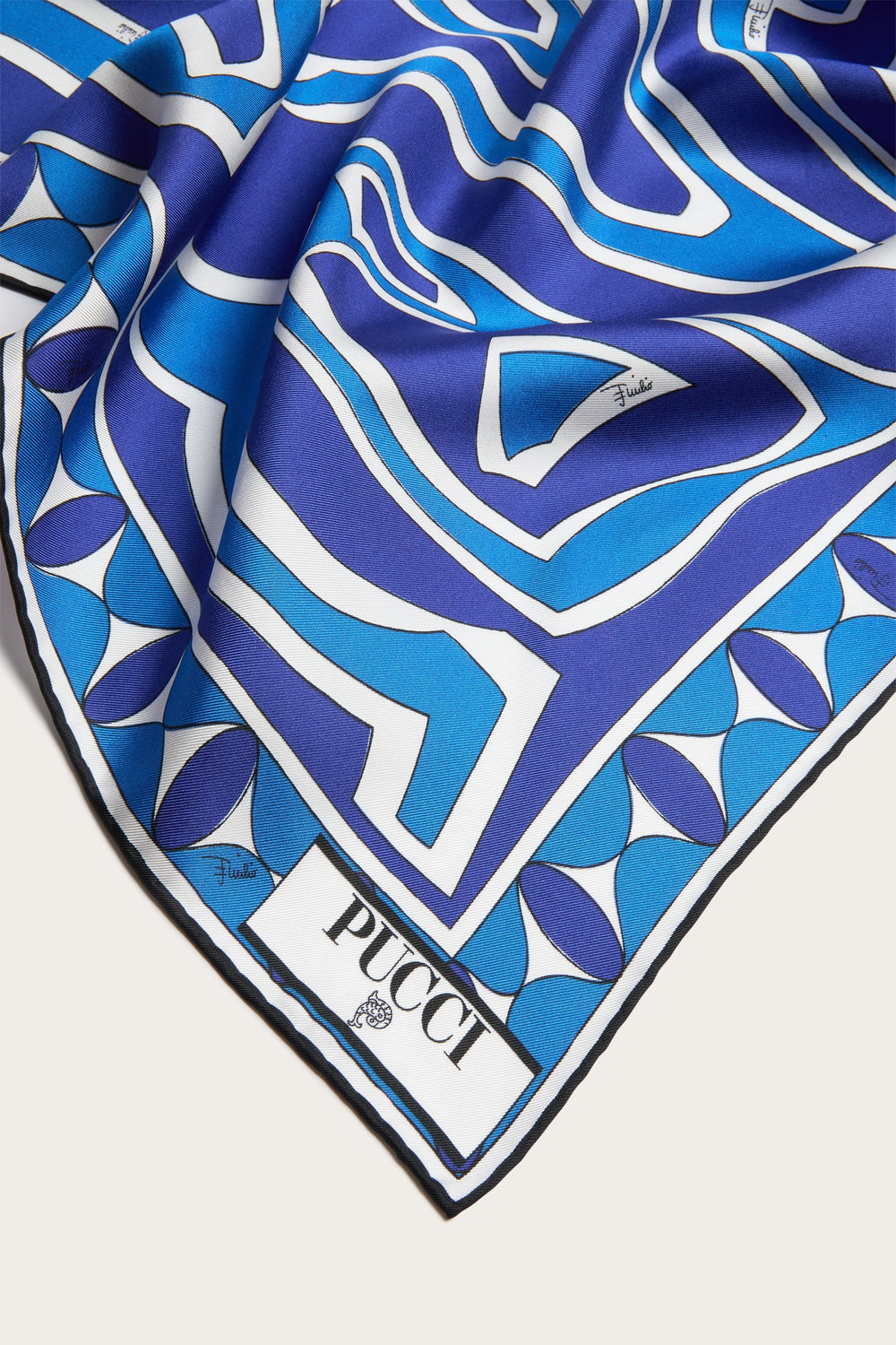 Labirinto Print Silk Scarf
 WOMAN Pucci