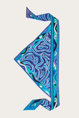 Labirinto Print Silk Triangle Scarf
 WOMAN Pucci