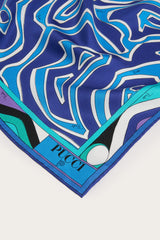 Labirinto Print Silk Triangle Scarf
 WOMAN Pucci