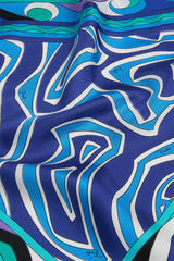 Labirinto Print Silk Triangle Scarf
 WOMAN Pucci