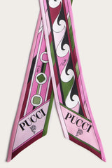 Vivara and Bouclé Print Silk Scarf
 WOMAN Pucci