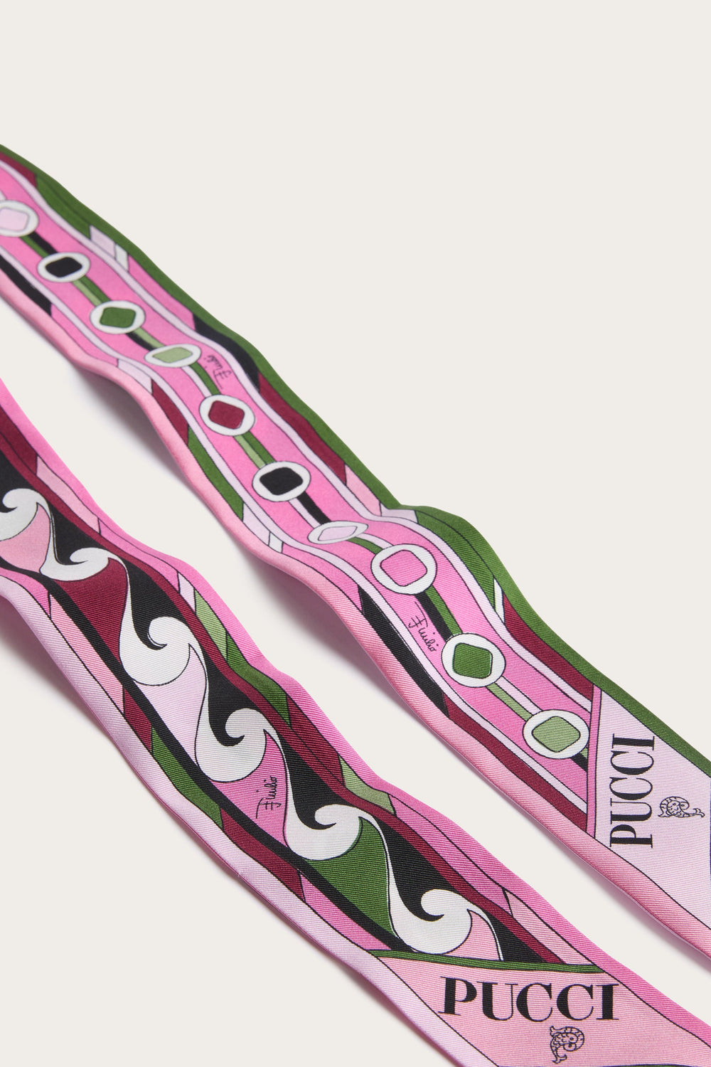 Vivara and Bouclé Print Silk Scarf
 WOMAN Pucci