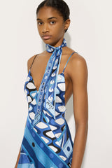 Vivara and Bouclé Print Silk Scarf
 WOMAN Pucci