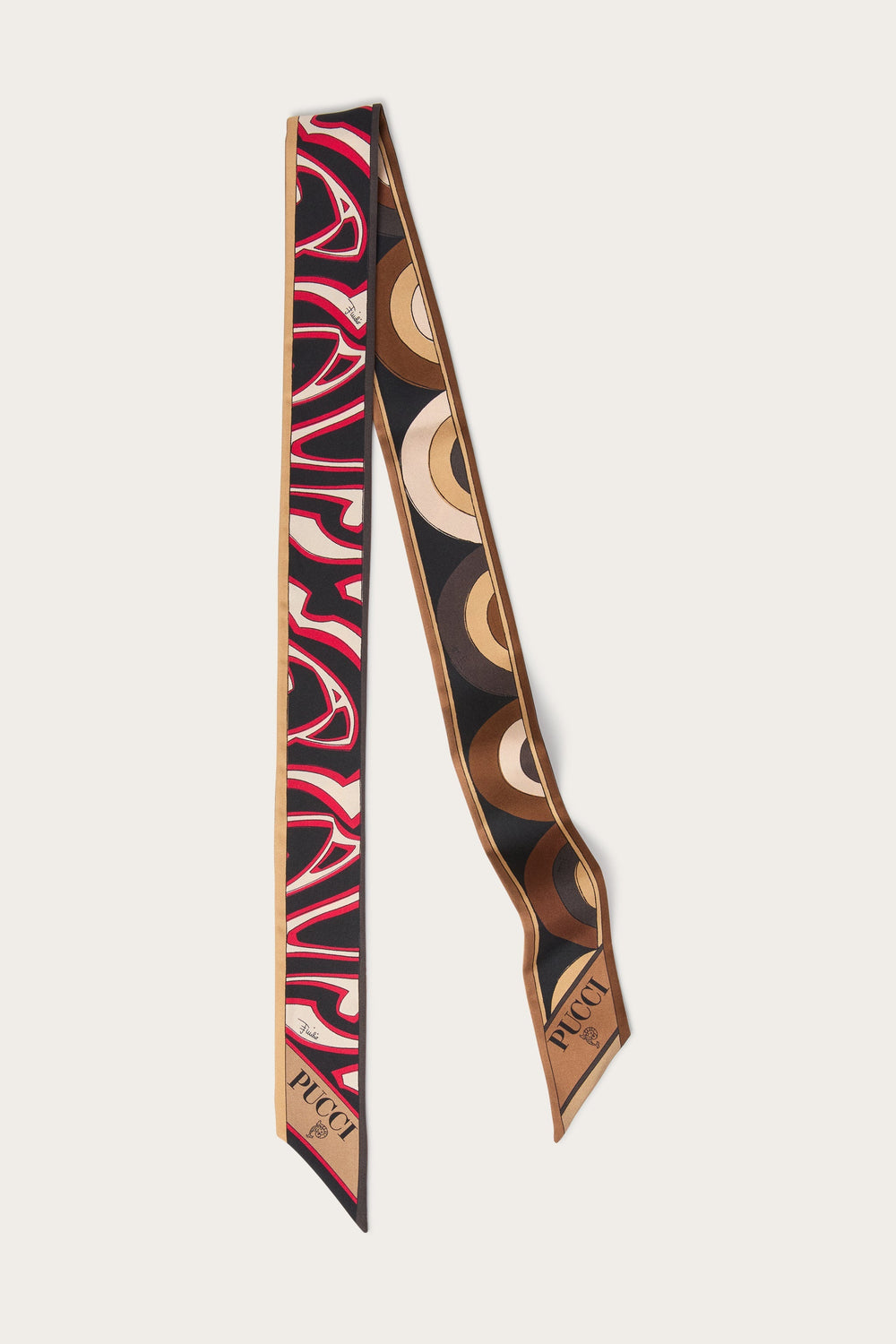 Onde and Labirinto Print Silk Twill Scarf
 WOMAN Pucci