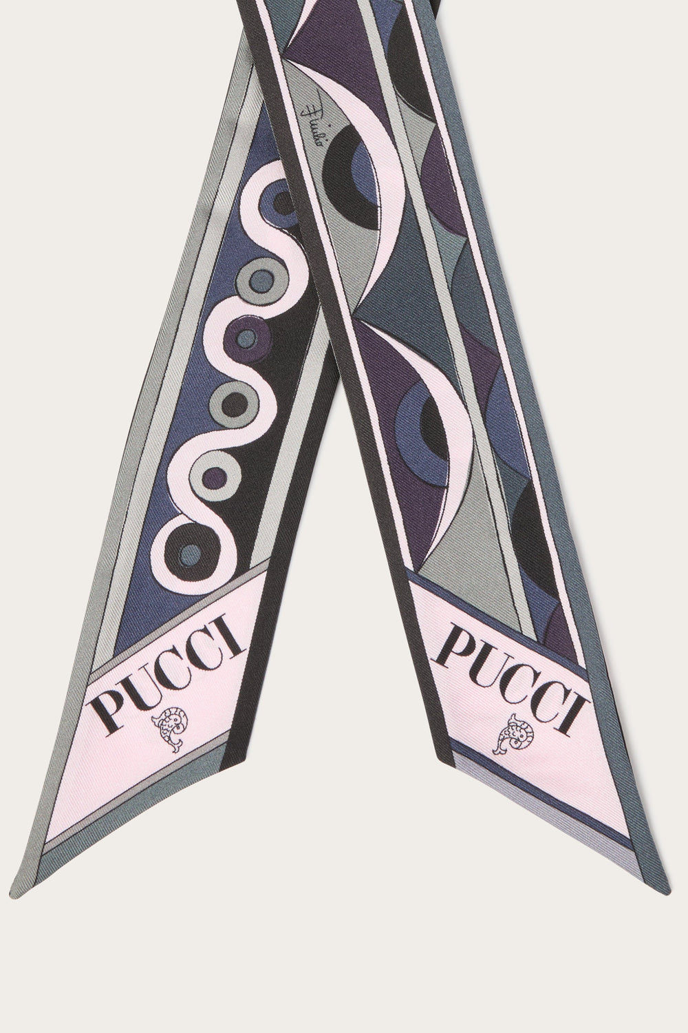 Iride and Rombi Print Silk Twill Scarf
 WOMAN Pucci