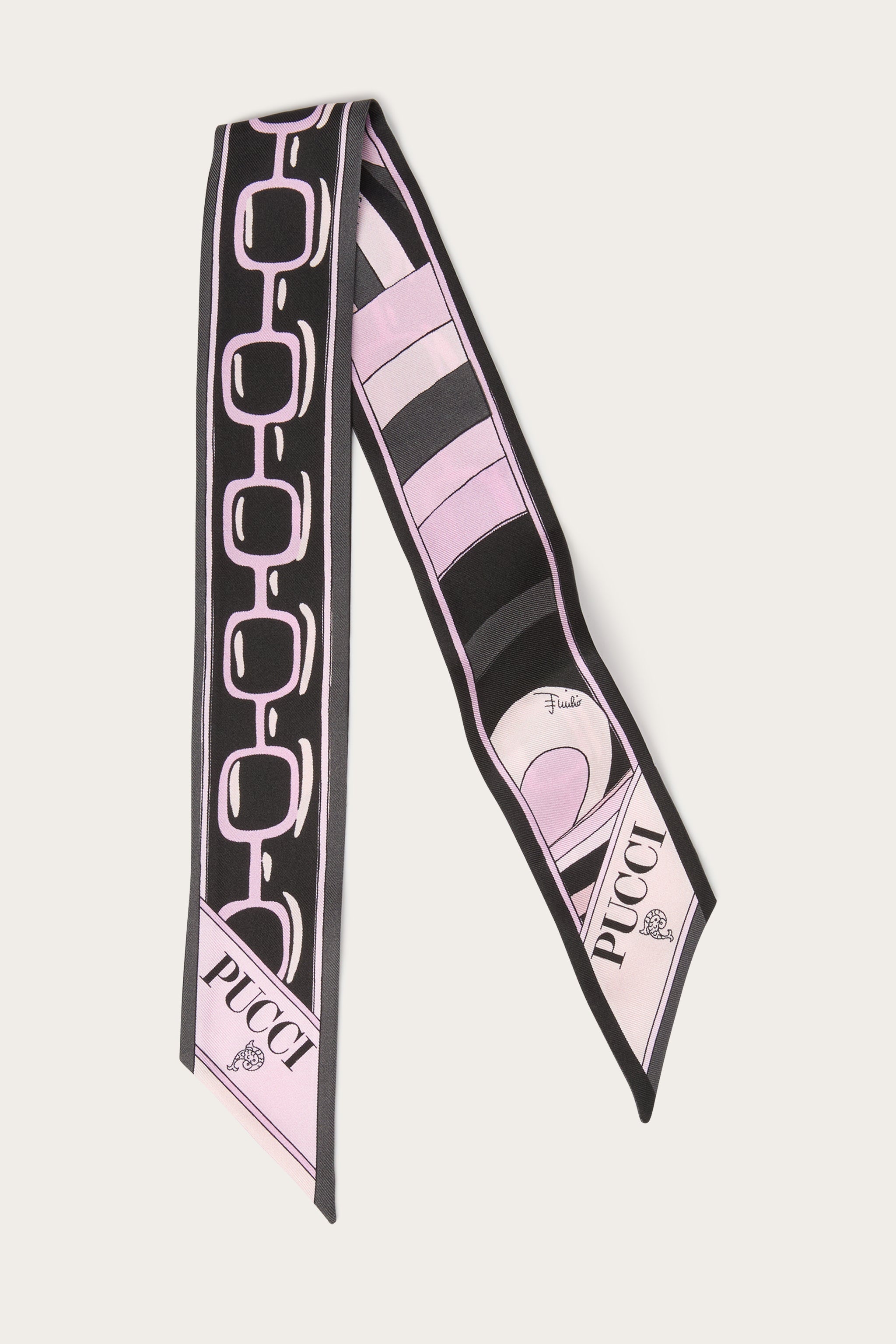 Iride and Istrice Print Silk Twill Scarf
 WOMAN Pucci