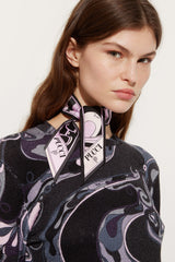 Iride and Istrice Print Silk Twill Scarf
 WOMAN Pucci