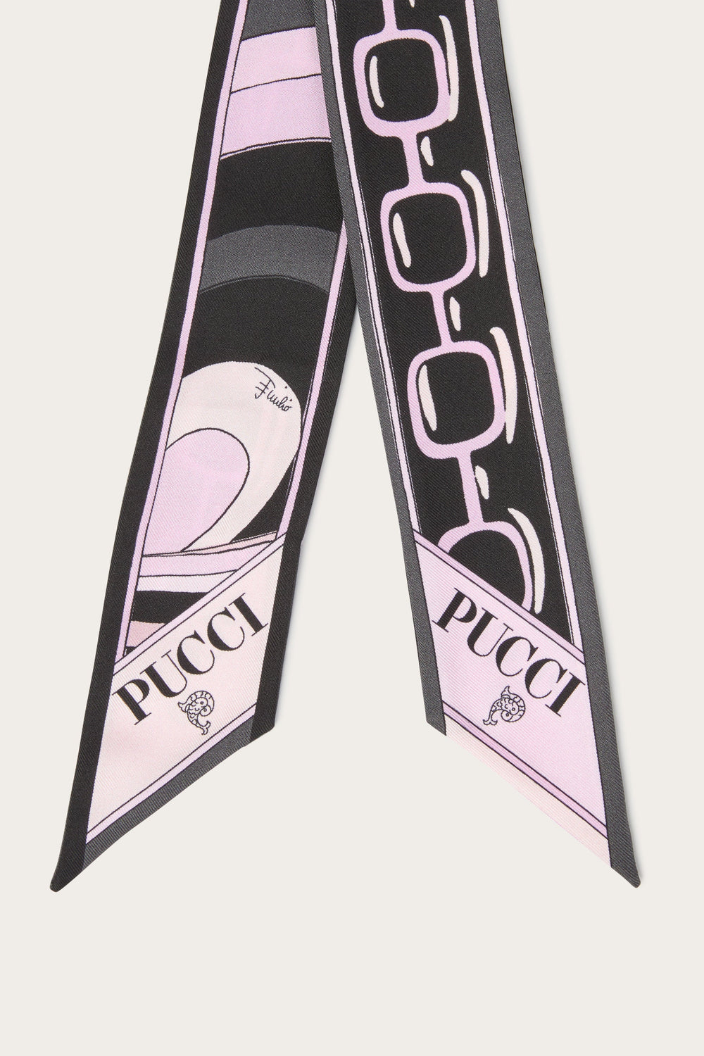 Iride and Istrice Print Silk Twill Scarf
 WOMAN Pucci