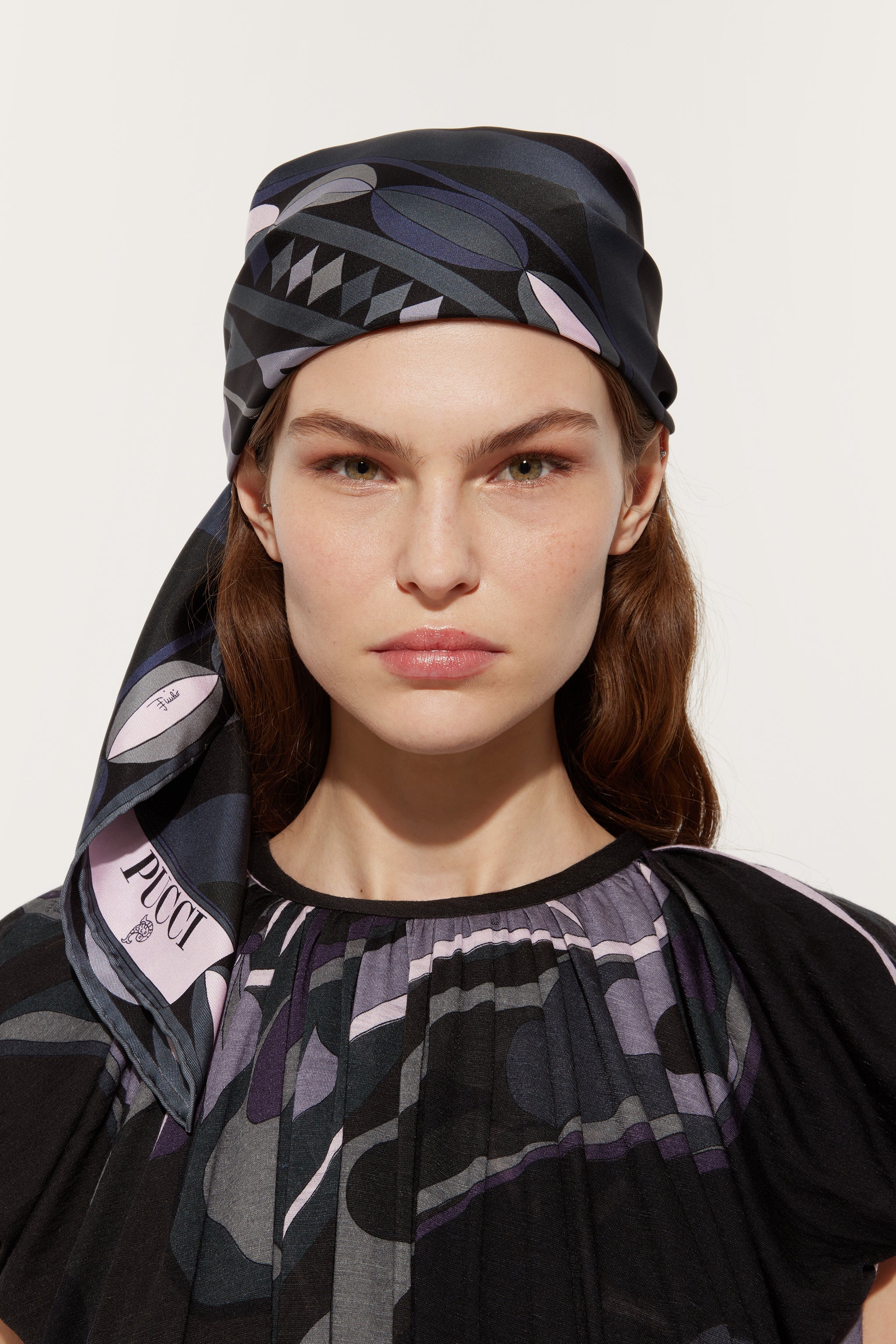 Collane Print Silk Twill Scarf
 WOMAN Pucci
