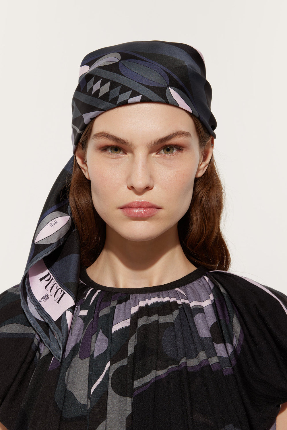 Collane Print Silk Twill Scarf
 WOMAN Pucci