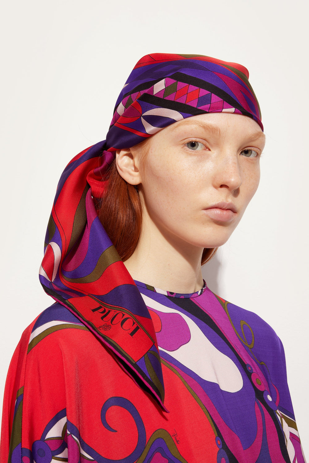 Collane Print Silk Twill Scarf
 WOMAN Pucci