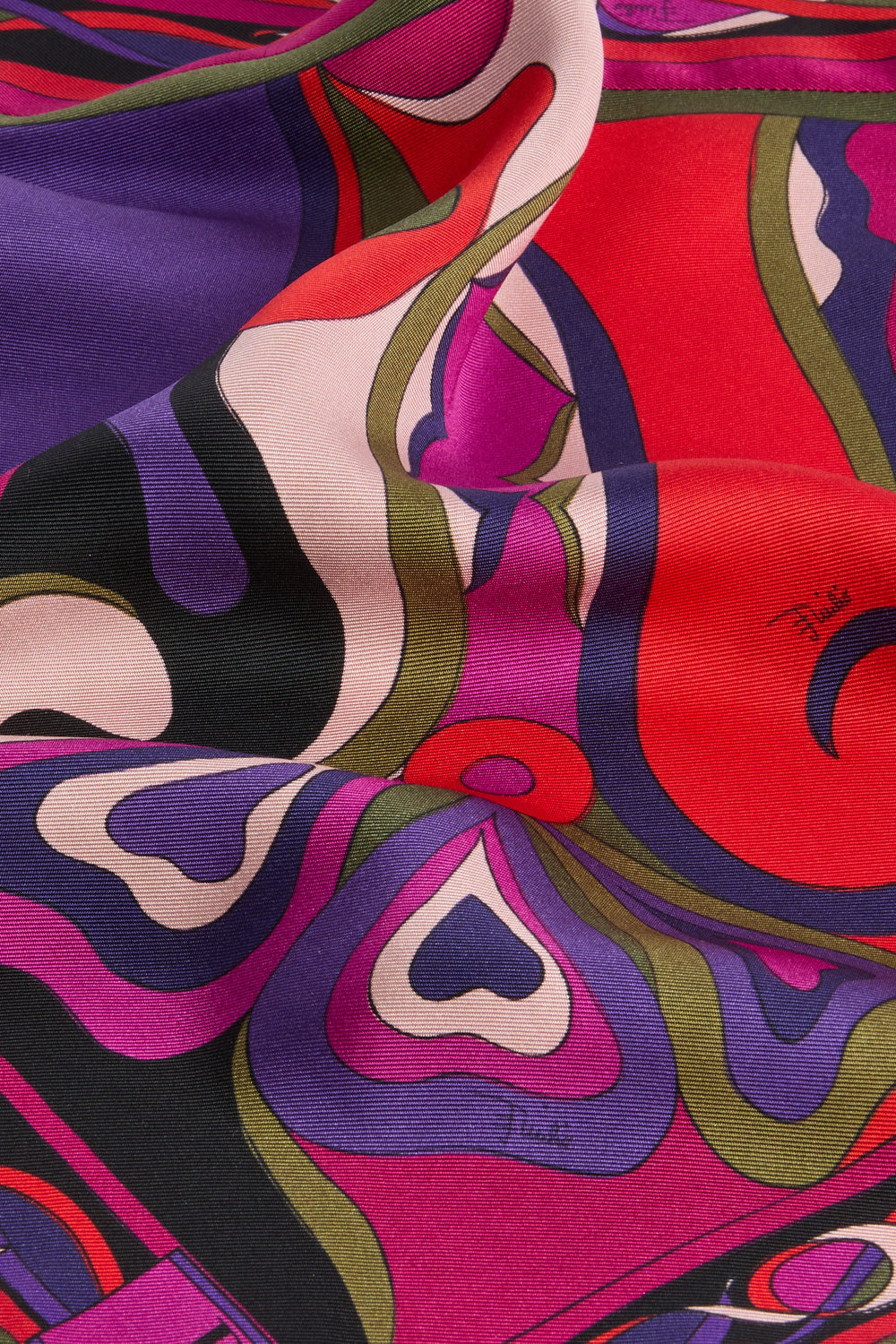 Orchidee Print Silk Twill Scarf
 WOMAN Pucci