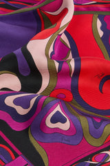 Orchidee Print Silk Twill Scarf
 WOMAN Pucci