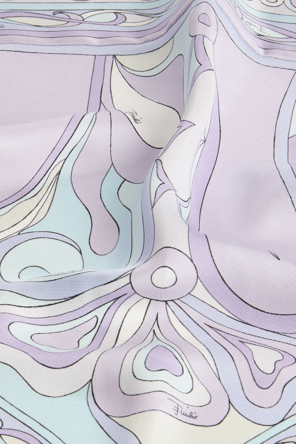 Orchidee Print Silk Twill Scarf
 WOMAN Pucci