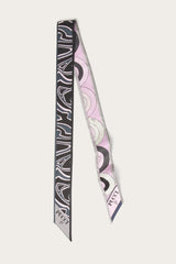 Onde and Labirinto Print Silk Twill Scarf
 WOMAN Pucci