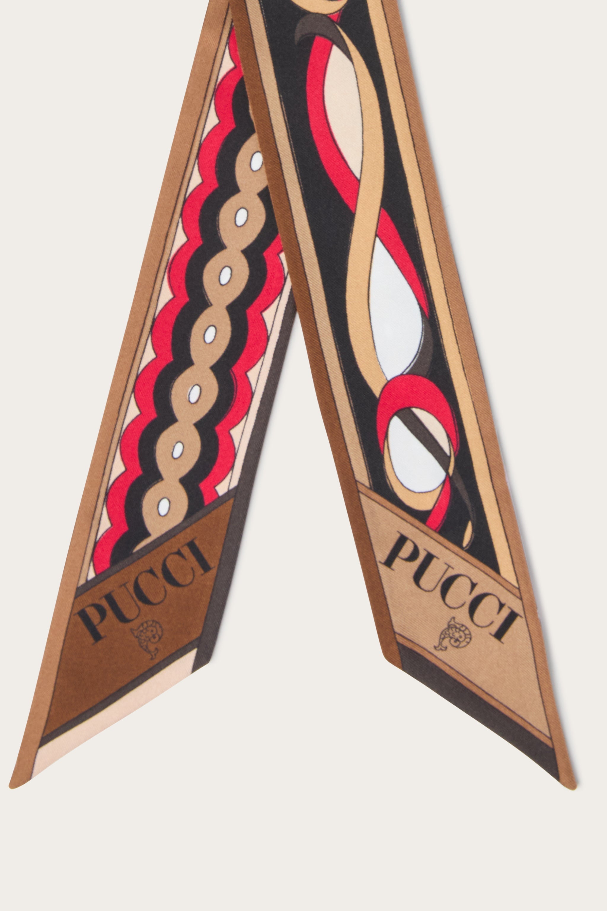 Girandole and Papiro Print Silk Twill Scarf
 WOMAN Pucci