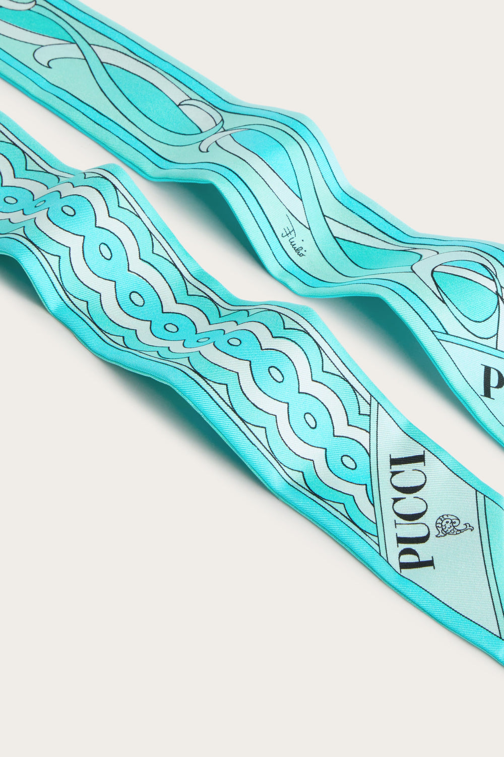 Girandole and Papiro Print Silk Twill Scarf
 WOMAN Pucci