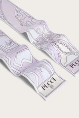 Labirinto and Orchidee Print Silk Twill Scarf
 WOMAN Pucci