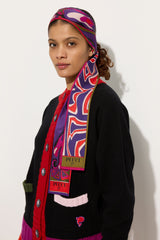 Labirinto and Orchidee Print Silk Twill Scarf
 WOMAN Pucci