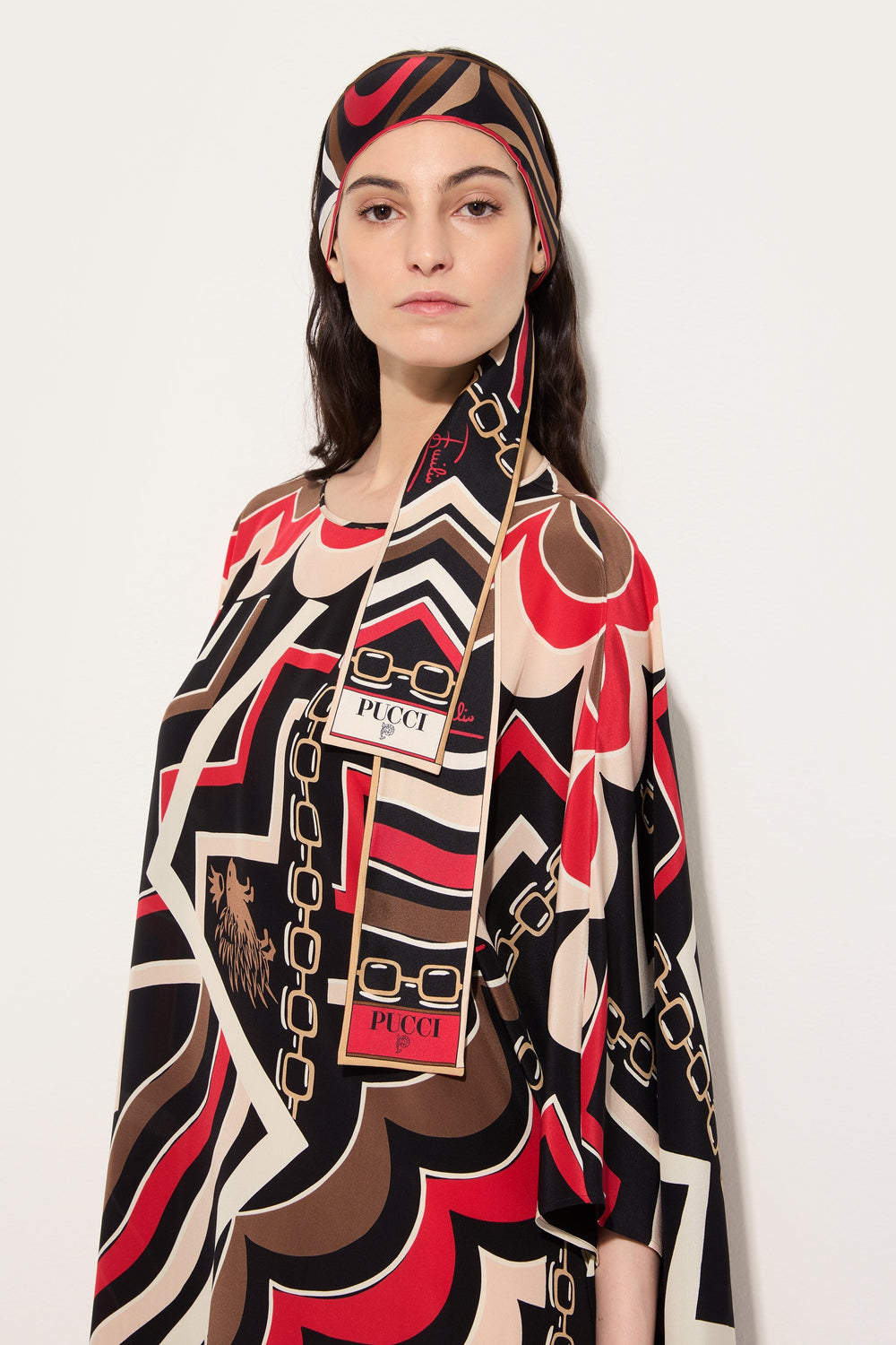 Istrice and Marmo Print Silk Scarf
 WOMAN Pucci