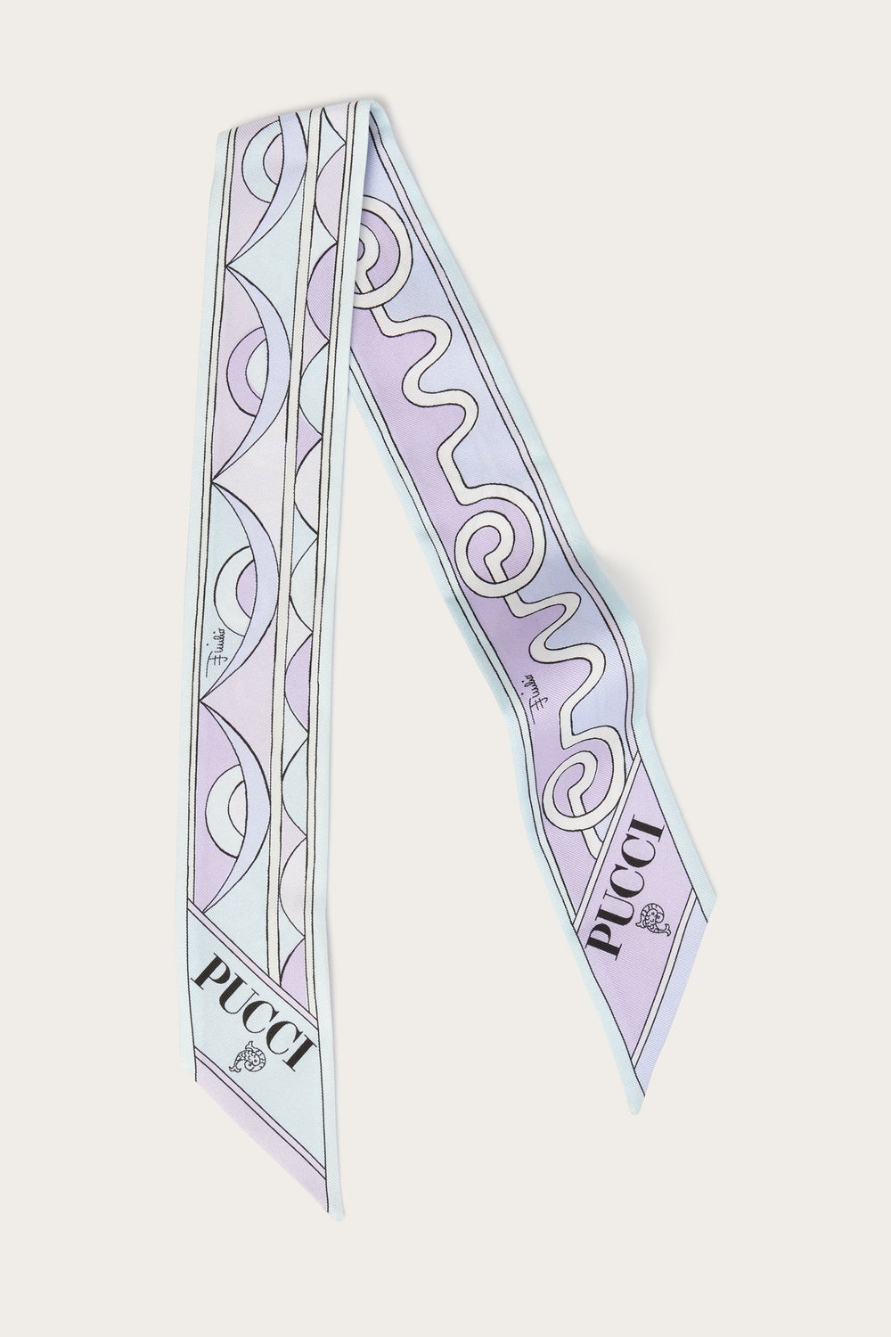 Astro and Rombi Print Silk Twill Scarf
 WOMAN Pucci