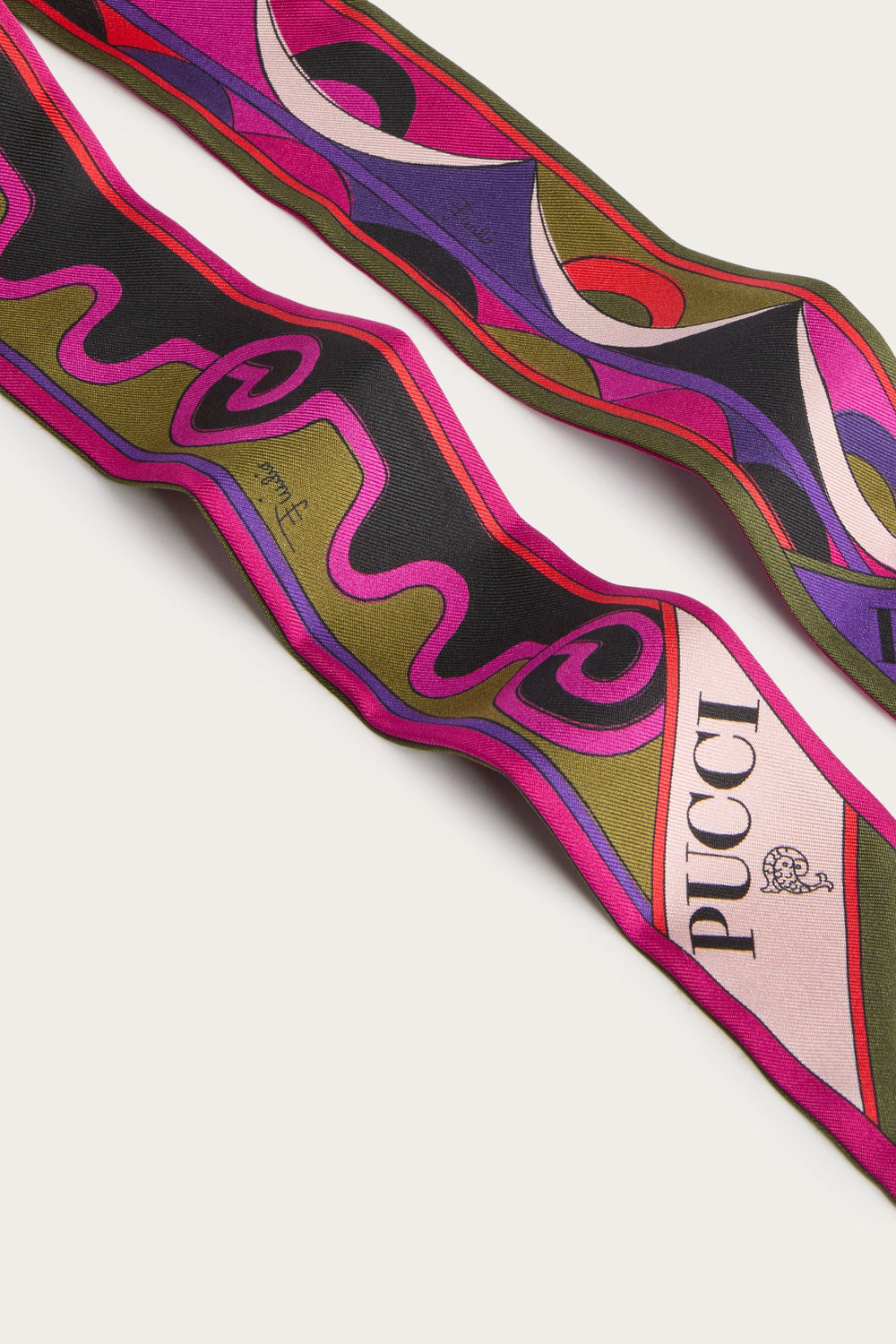 Astro and Rombi Print Silk Twill Scarf
 WOMAN Pucci