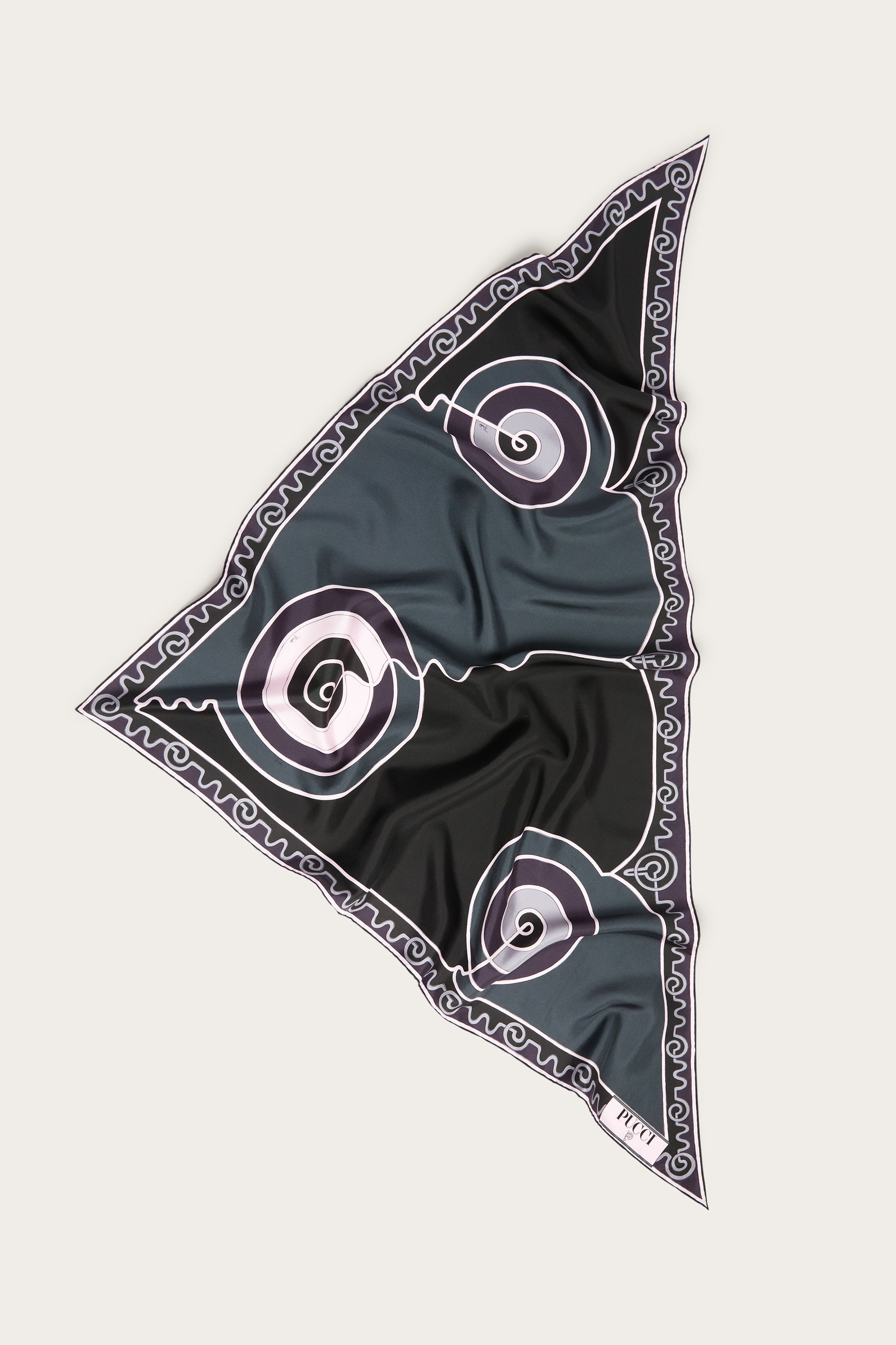 Astro Print Triangle Silk Scarf
 WOMAN Pucci