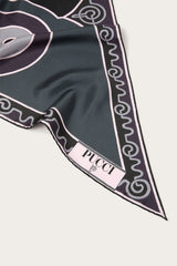 Astro Print Triangle Silk Scarf
 WOMAN Pucci