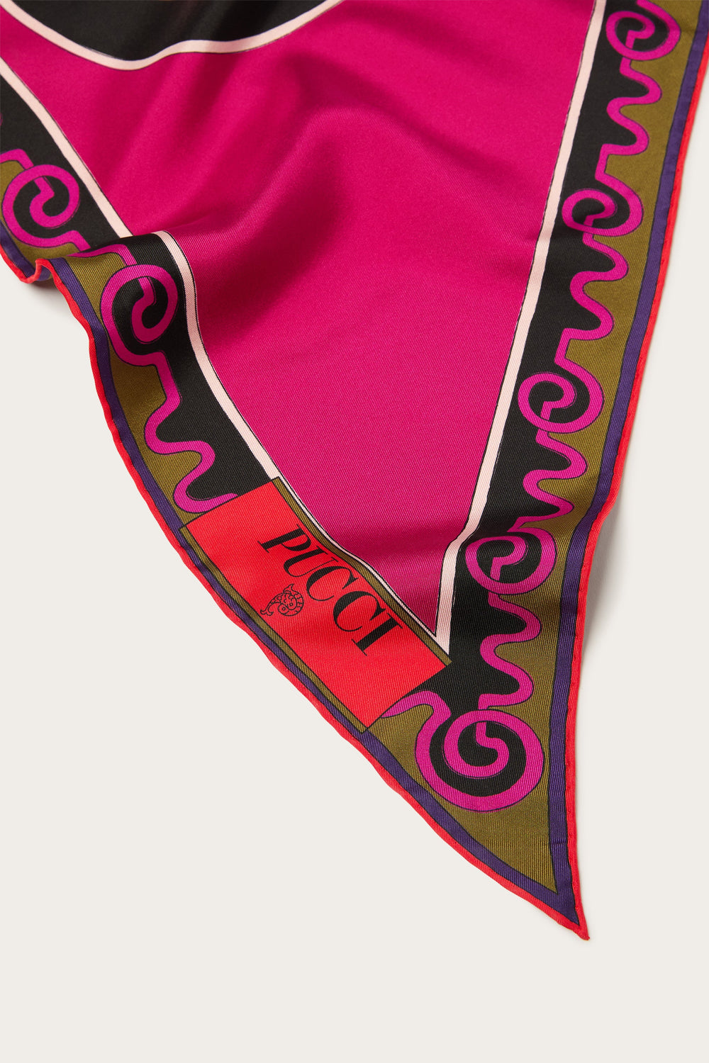 Astro Print Triangle Silk Scarf
 WOMAN Pucci