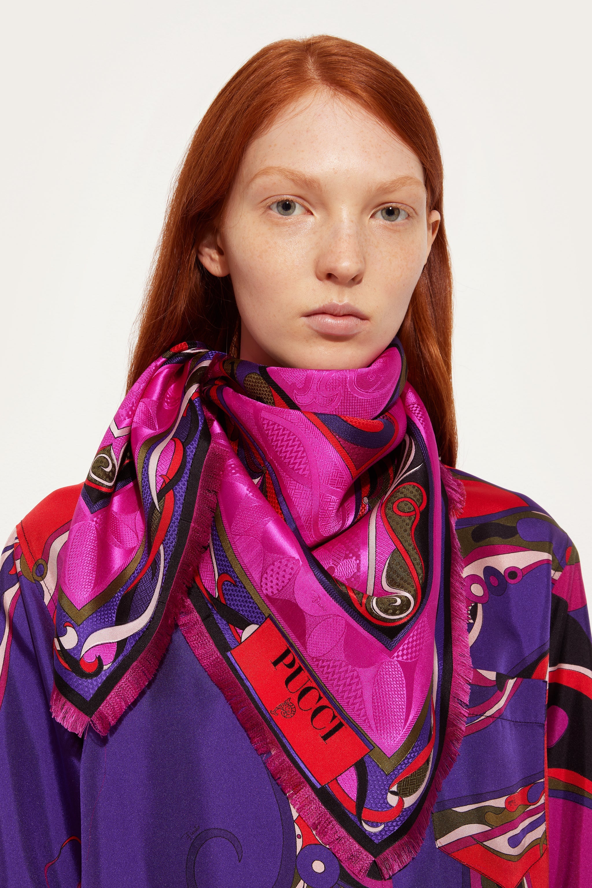 Mixed Prints Jacquard Carre
 WOMAN Pucci