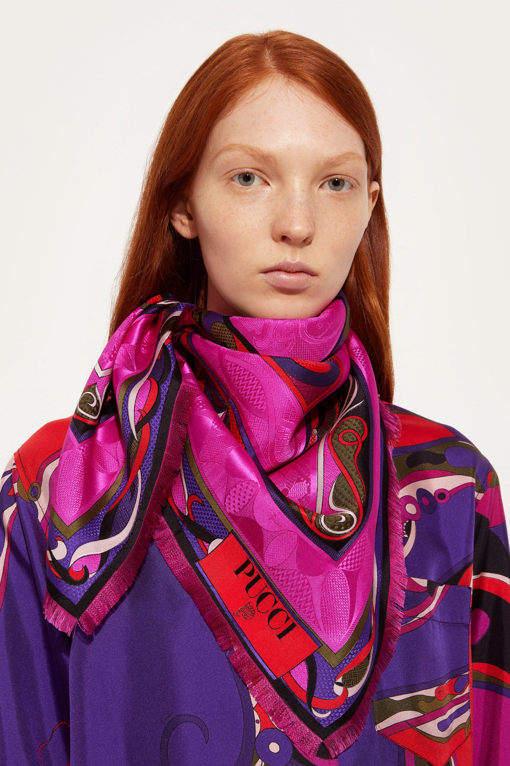 Mixed Prints Jacquard Carre
 WOMAN Pucci