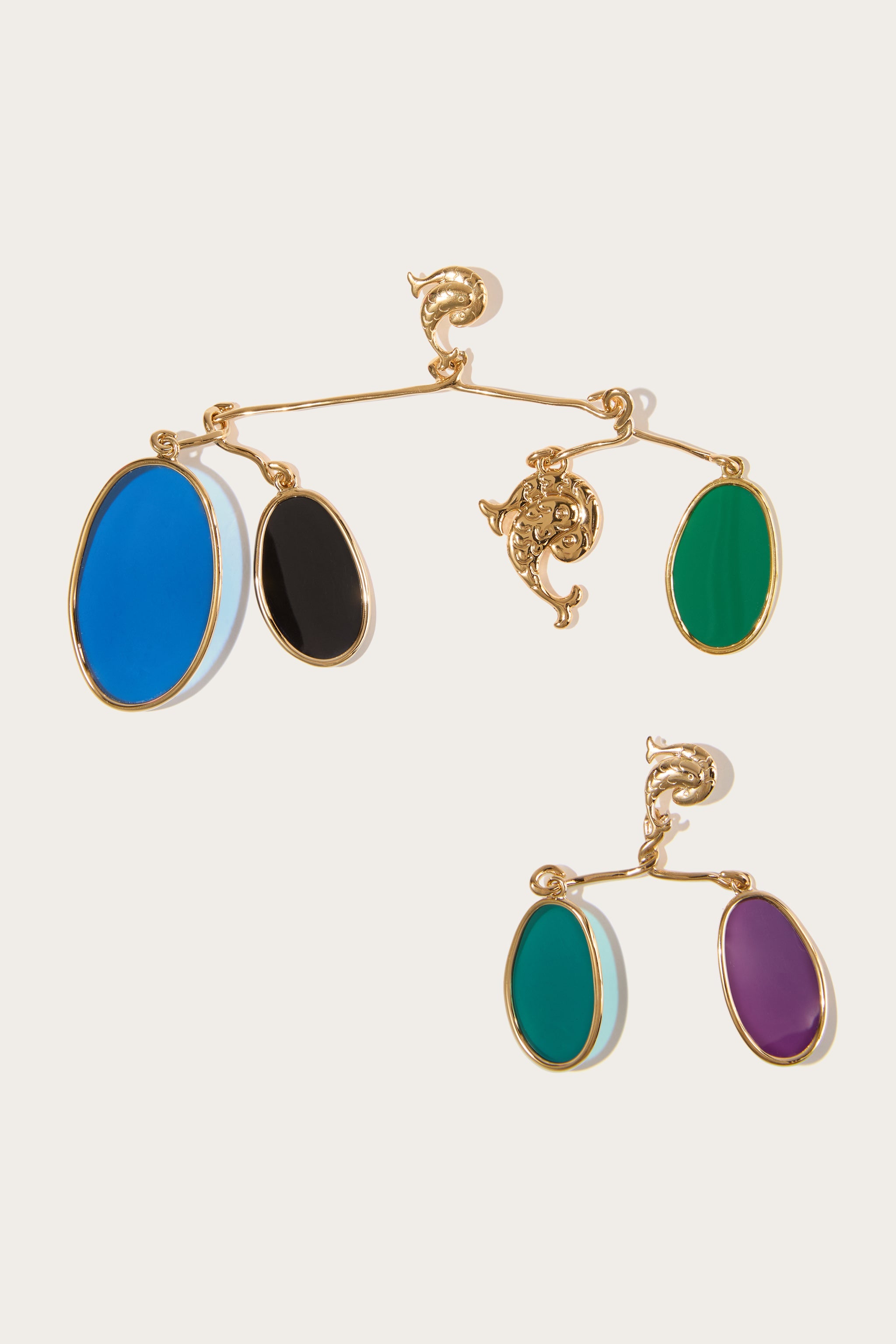 Chandelier Earrings with Charm
 WOMAN Pucci