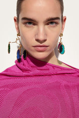 Chandelier Earrings with Charm
 WOMAN Pucci