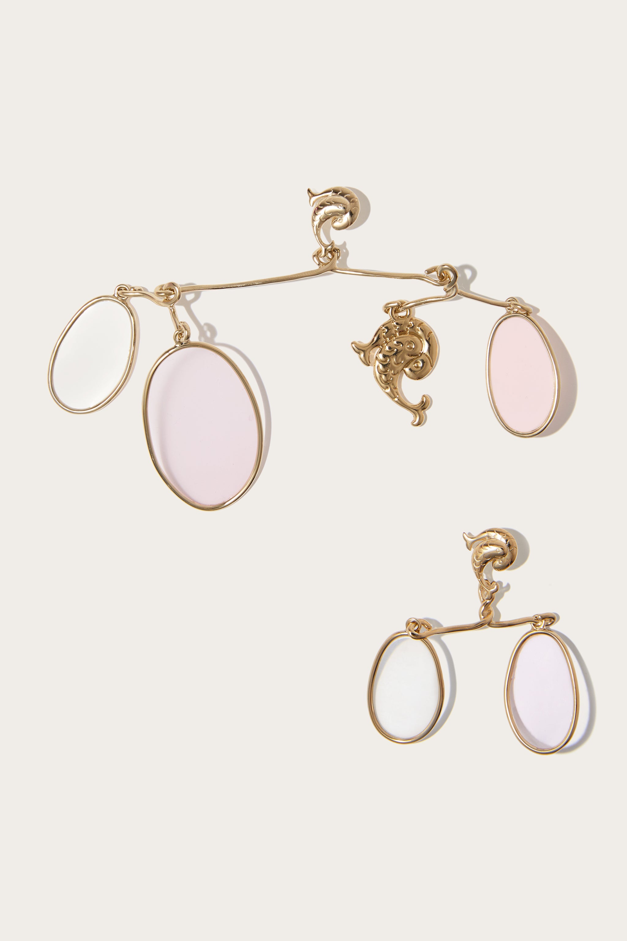 Chandelier Earrings with Charm
 WOMAN Pucci