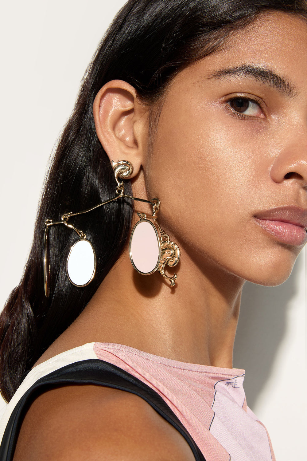 Chandelier Earrings with Charm
 WOMAN Pucci