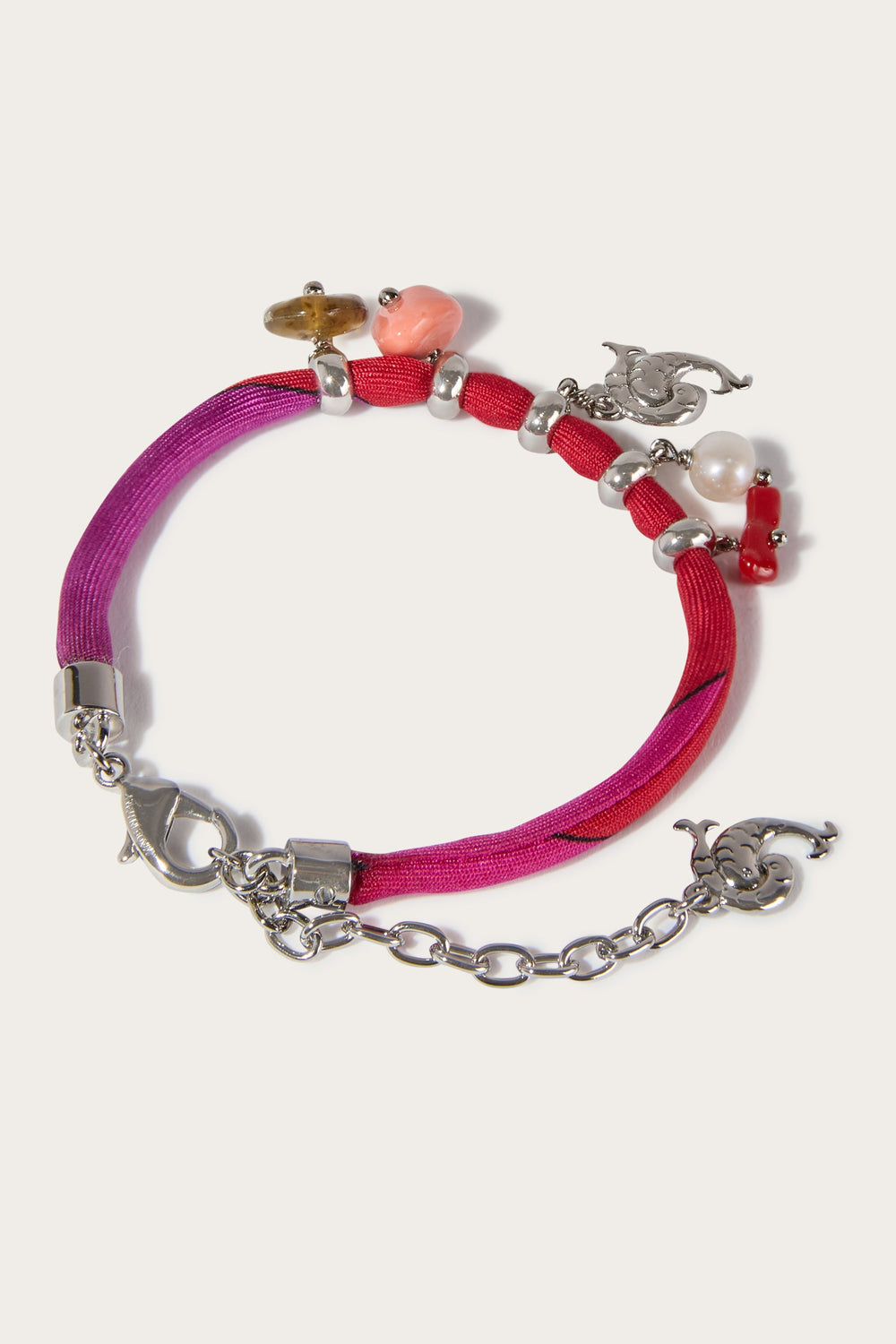 Silk Bracelet with Charms
 WOMAN Pucci
