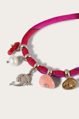 Silk Bracelet with Charms
 WOMAN Pucci